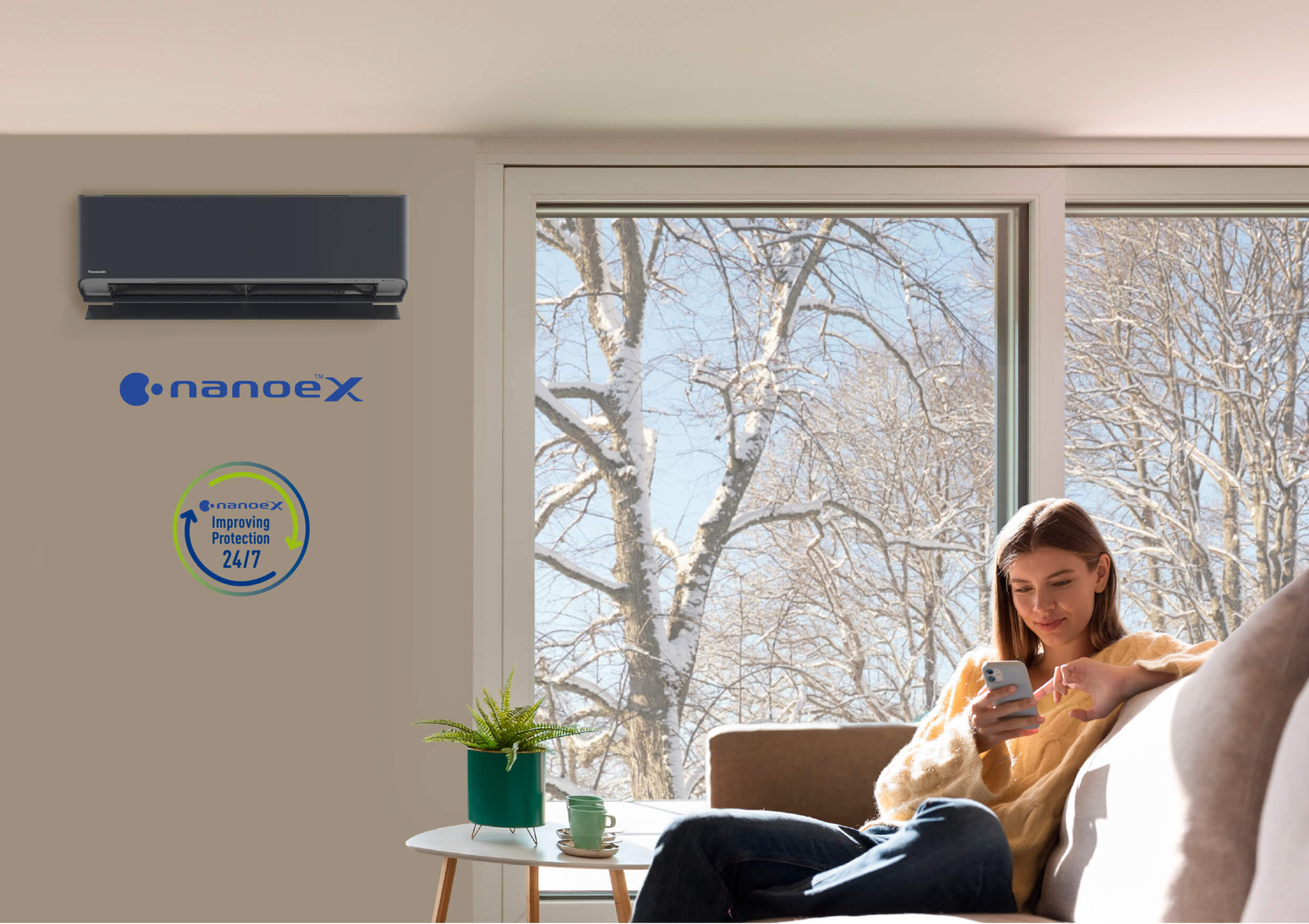 Kuo šilumos siurbliai oras-oras skiriasi su „nanoe™ X“ nuo įprastų kondicionierių?